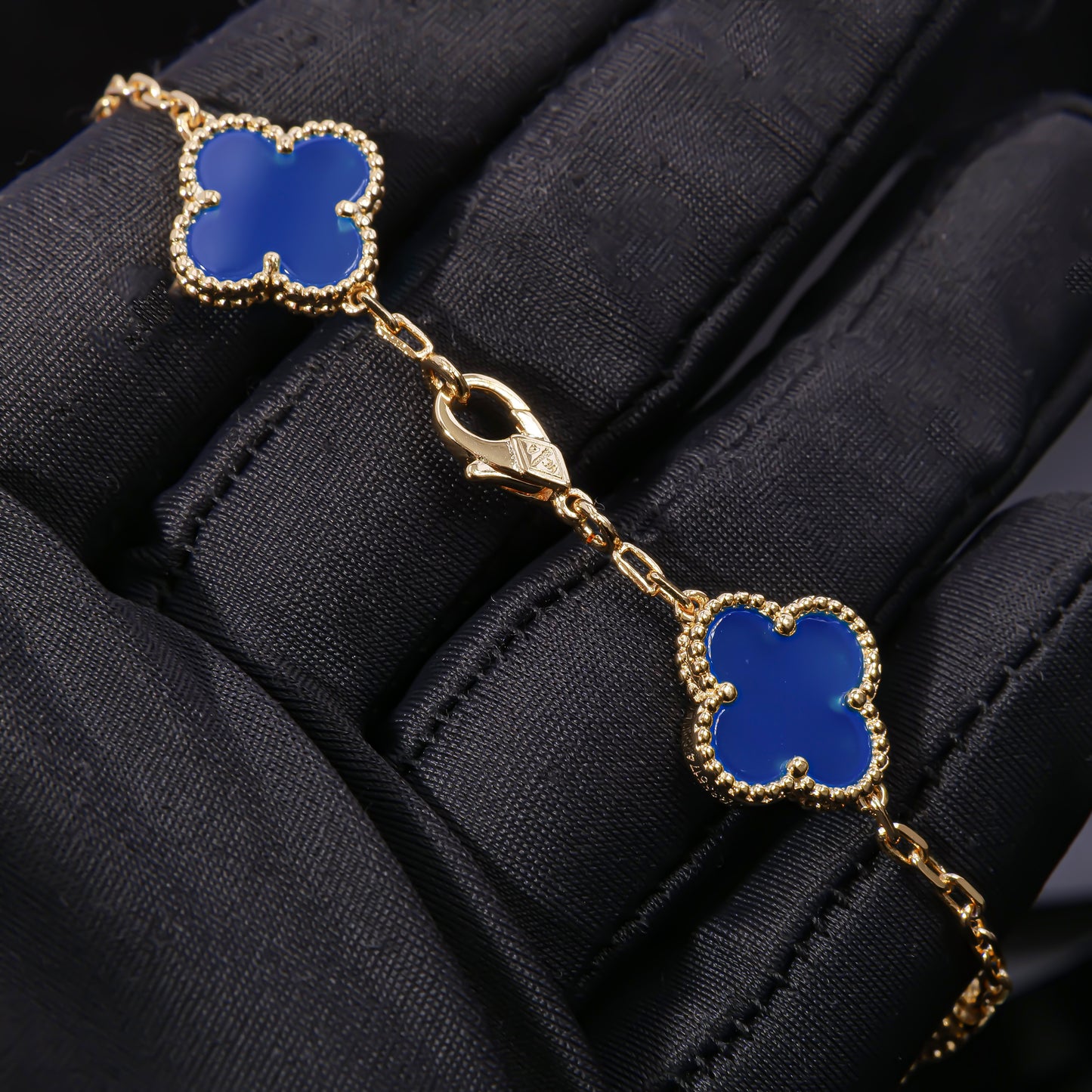 Azure Alhambra - Blue Agate Statement Bracelet