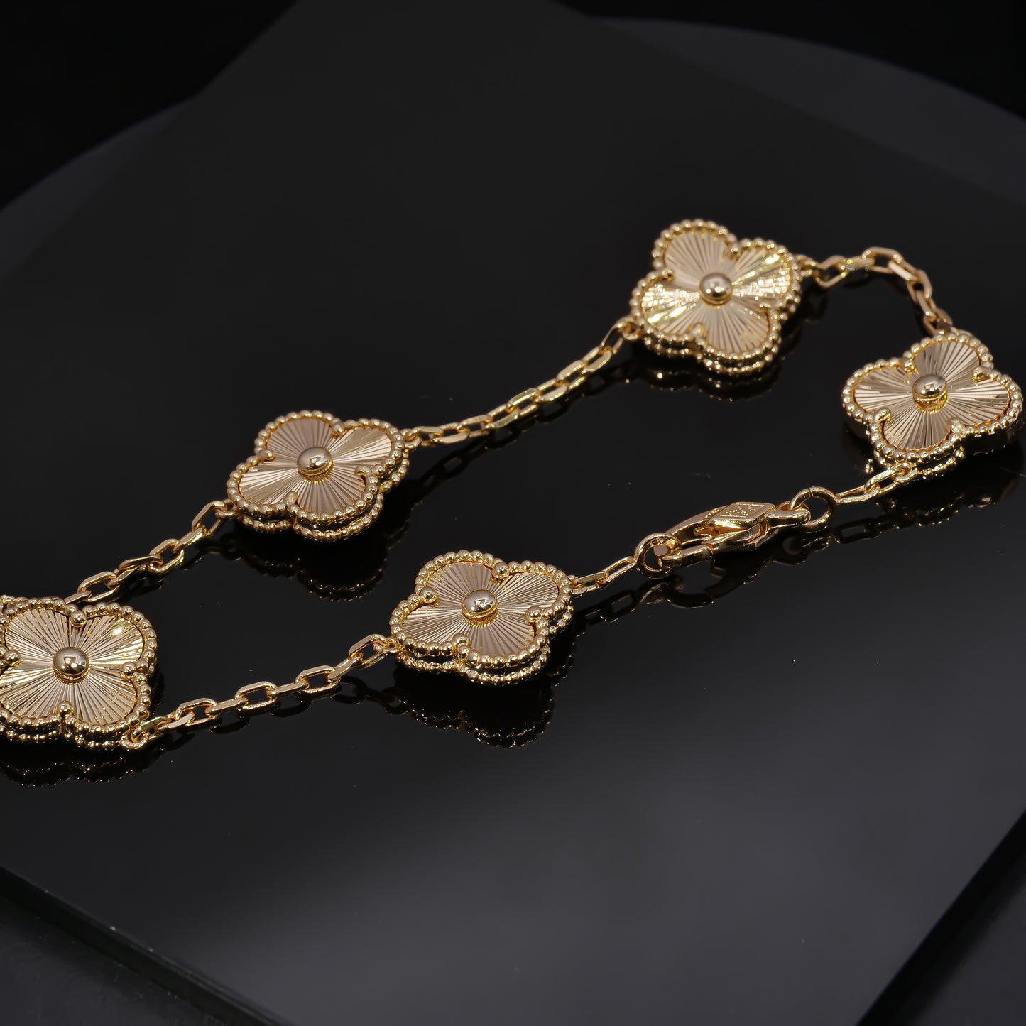 Golden Radiance - Van Cleef Inspired Bracelet