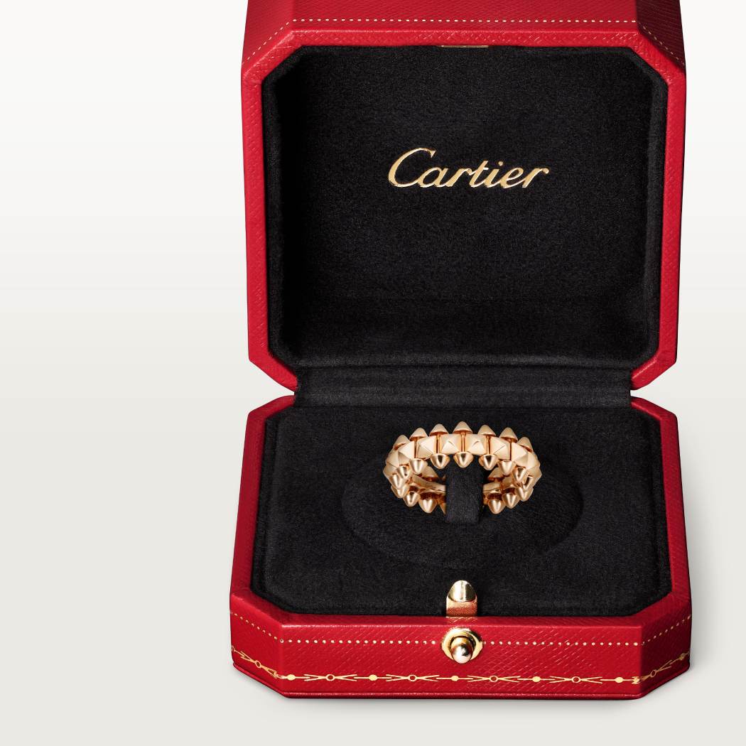 Cartier 18K rose gold 6mm ring CLASH DE CARTIER series