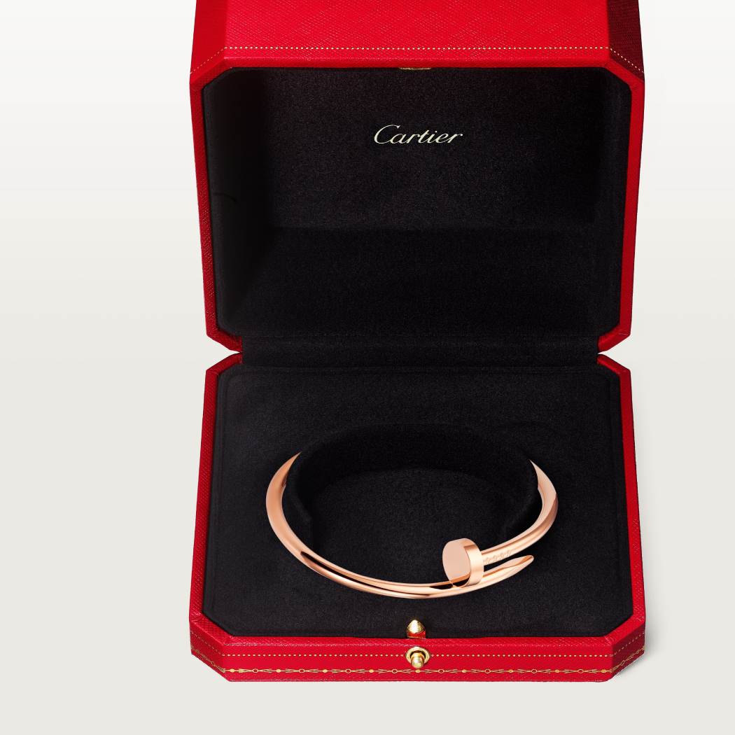 Cartier 18K rose gold nail bracelet large without diamonds