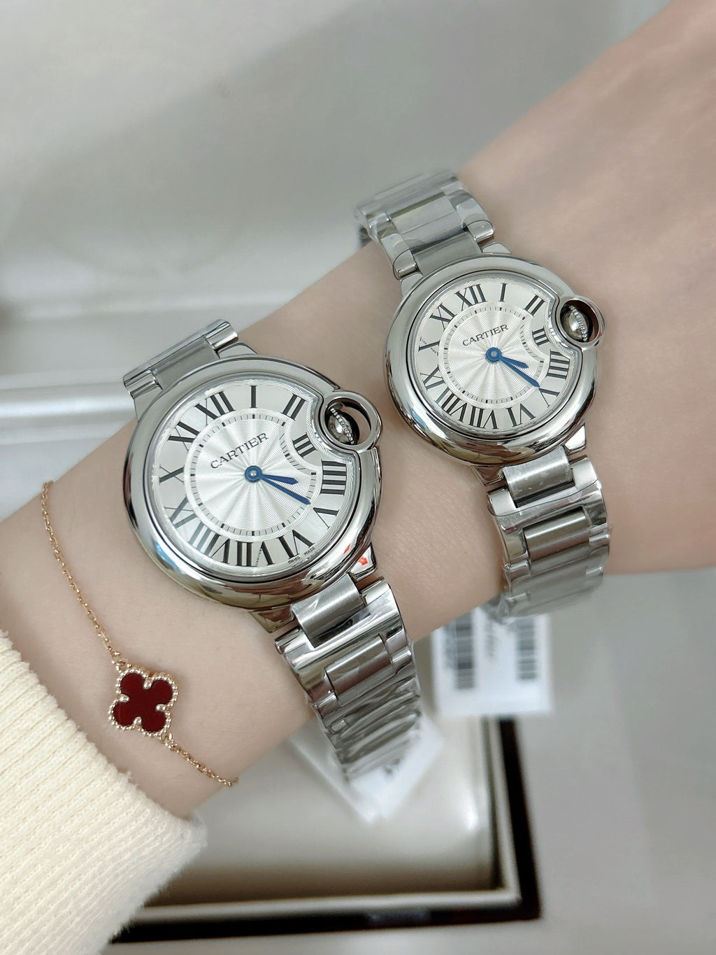 Cartier classic style blue balloon watch for both men and women