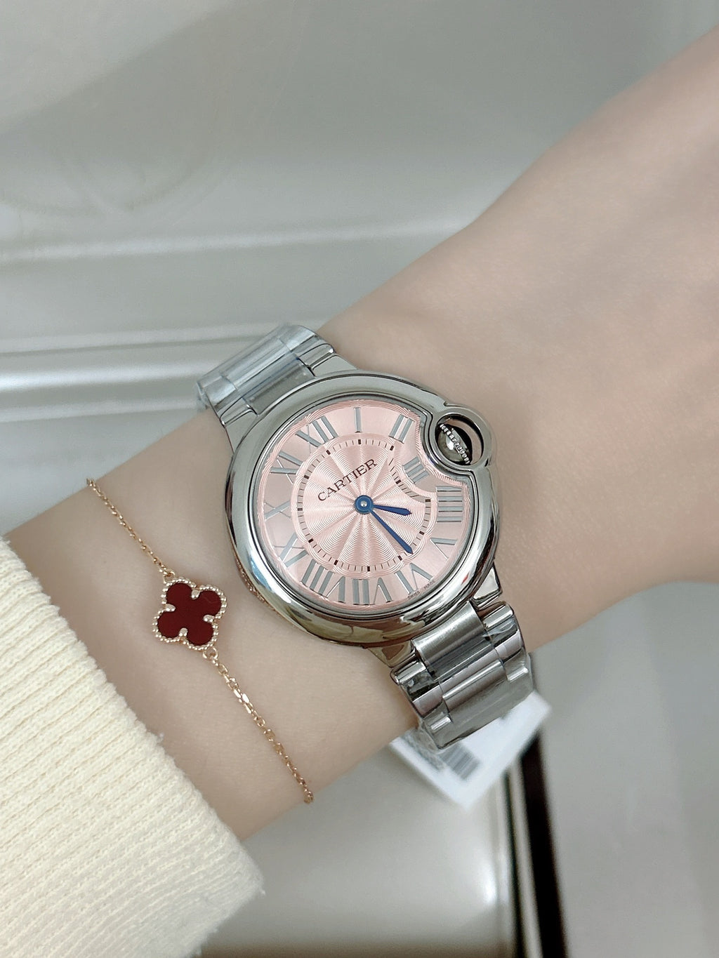 Cartier classic style blue balloon watch for both men and women