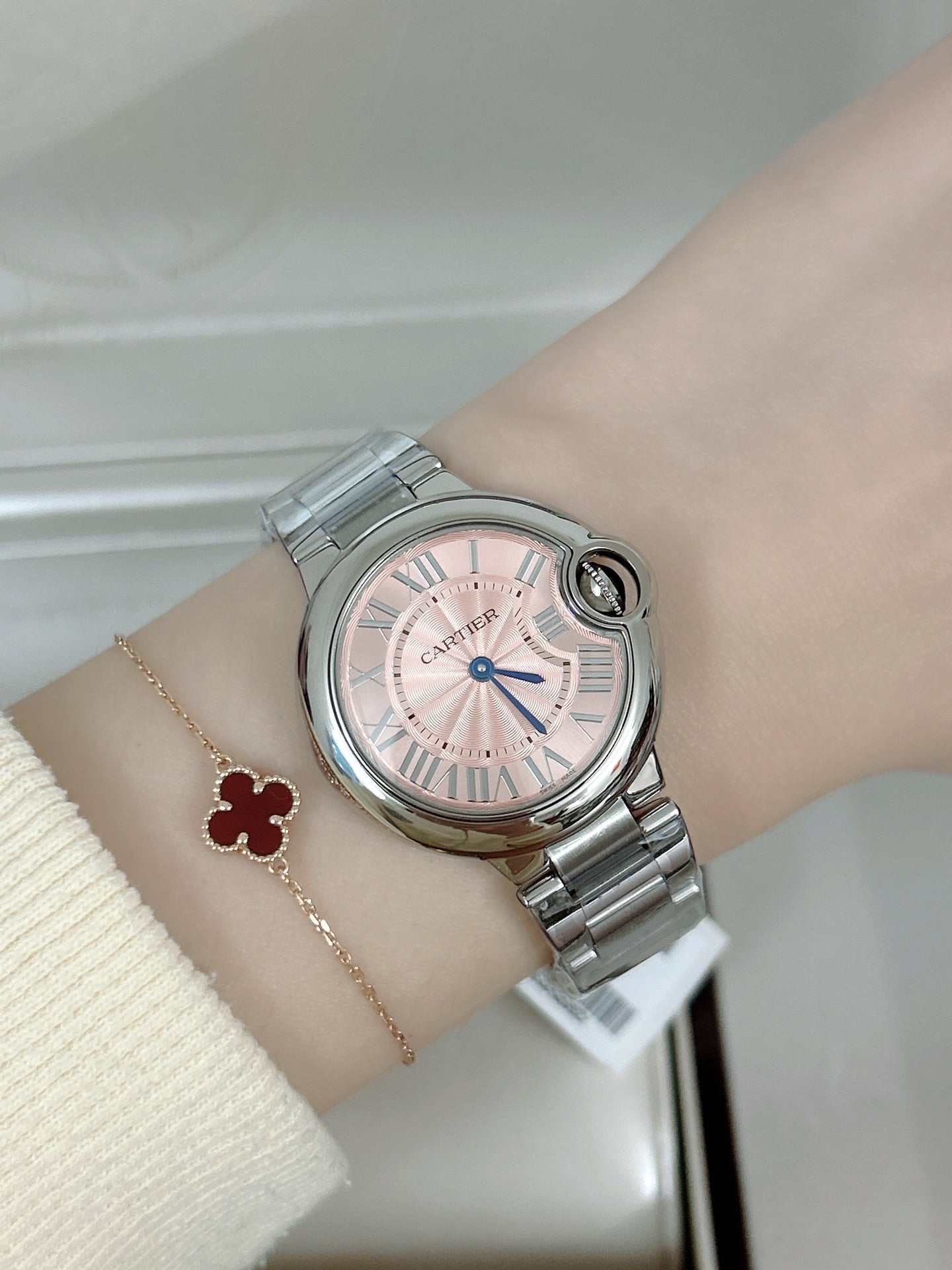 Cartier classic style blue balloon watch for both men and women
