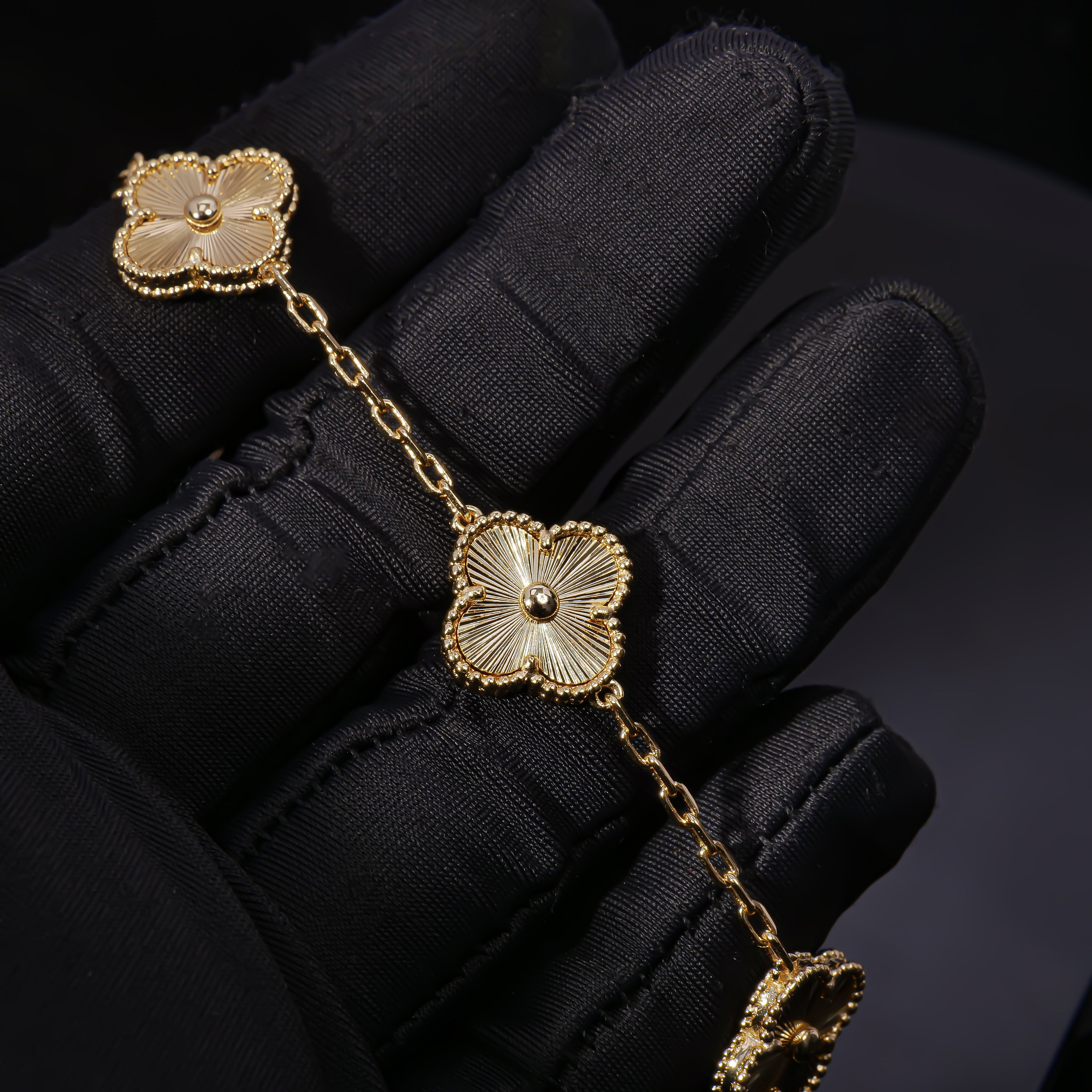Golden Radiance - Van Cleef Inspired Bracelet