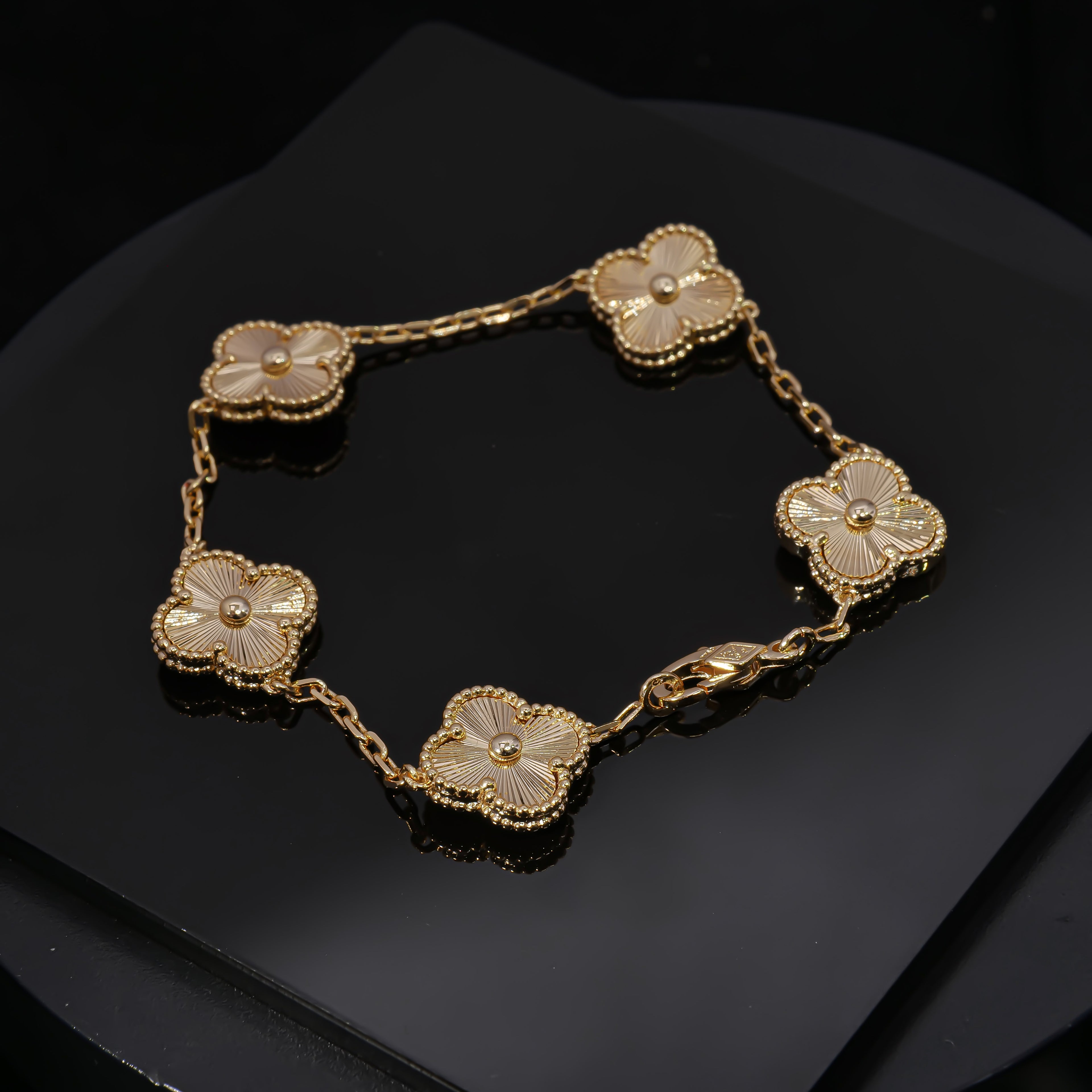Golden Radiance - Van Cleef Inspired Bracelet