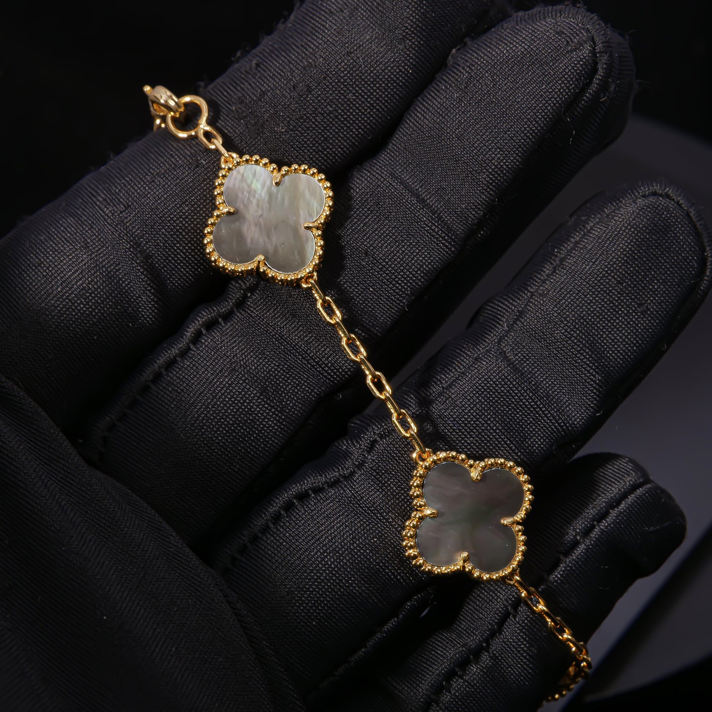 VCA Luminous Pearl Elegance - Van Cleef Inspired Mosaic Bracelet