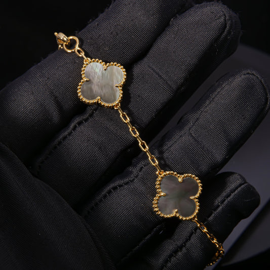 VCA Luminous Pearl Elegance - Van Cleef Inspired Mosaic Bracelet