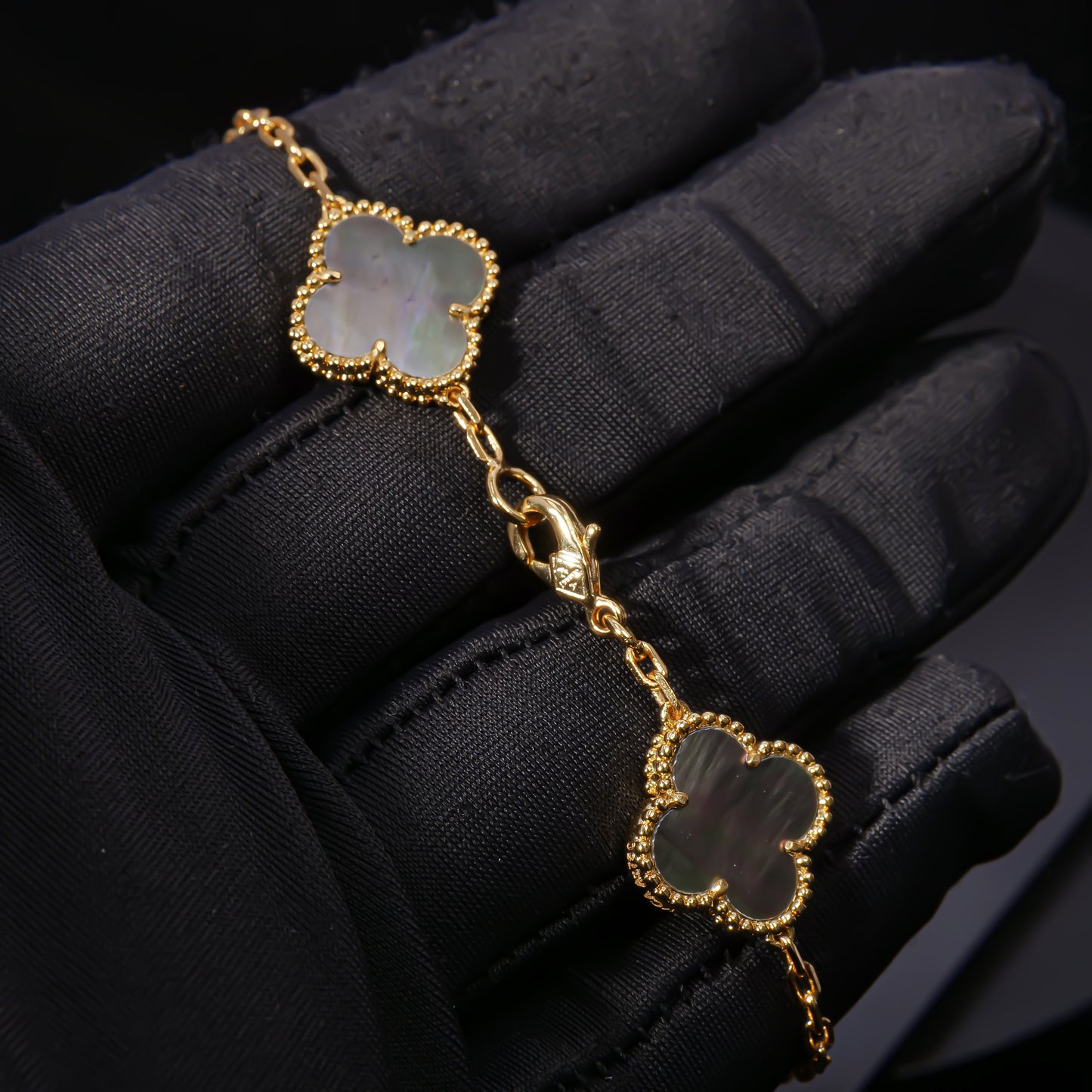 VCA Luminous Pearl Elegance - Van Cleef Inspired Mosaic Bracelet