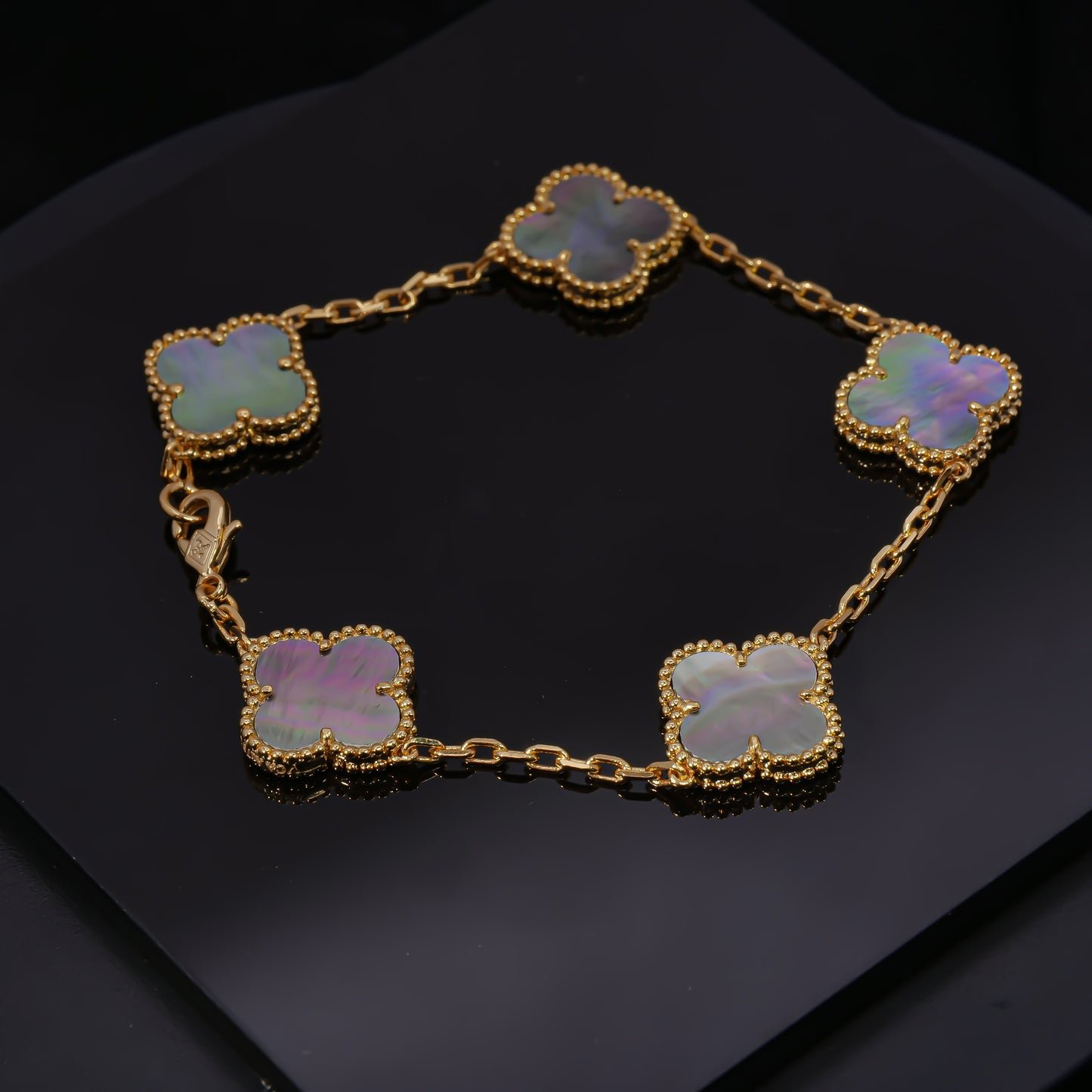 VCA Luminous Pearl Elegance - Van Cleef Inspired Mosaic Bracelet