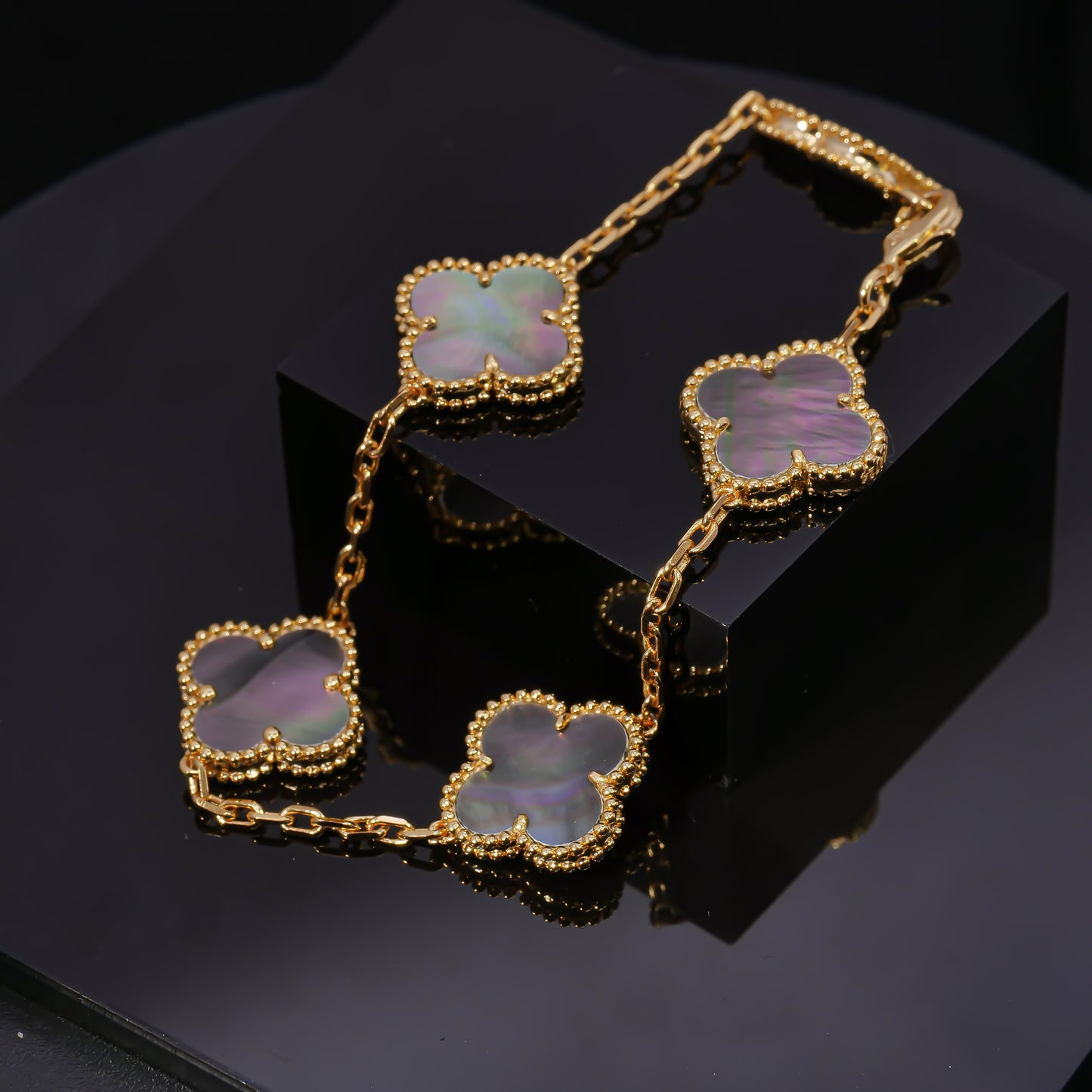 VCA Luminous Pearl Elegance - Van Cleef Inspired Mosaic Bracelet