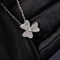 VCA Alhambra's Whisper  Silver Clover Pendant Necklace