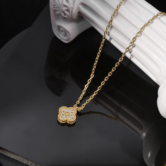 VCA necklace with diamond gilding luxury necklace