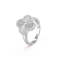 VCA Platinum Laser Ring without Diamonds Vintage Alhambra