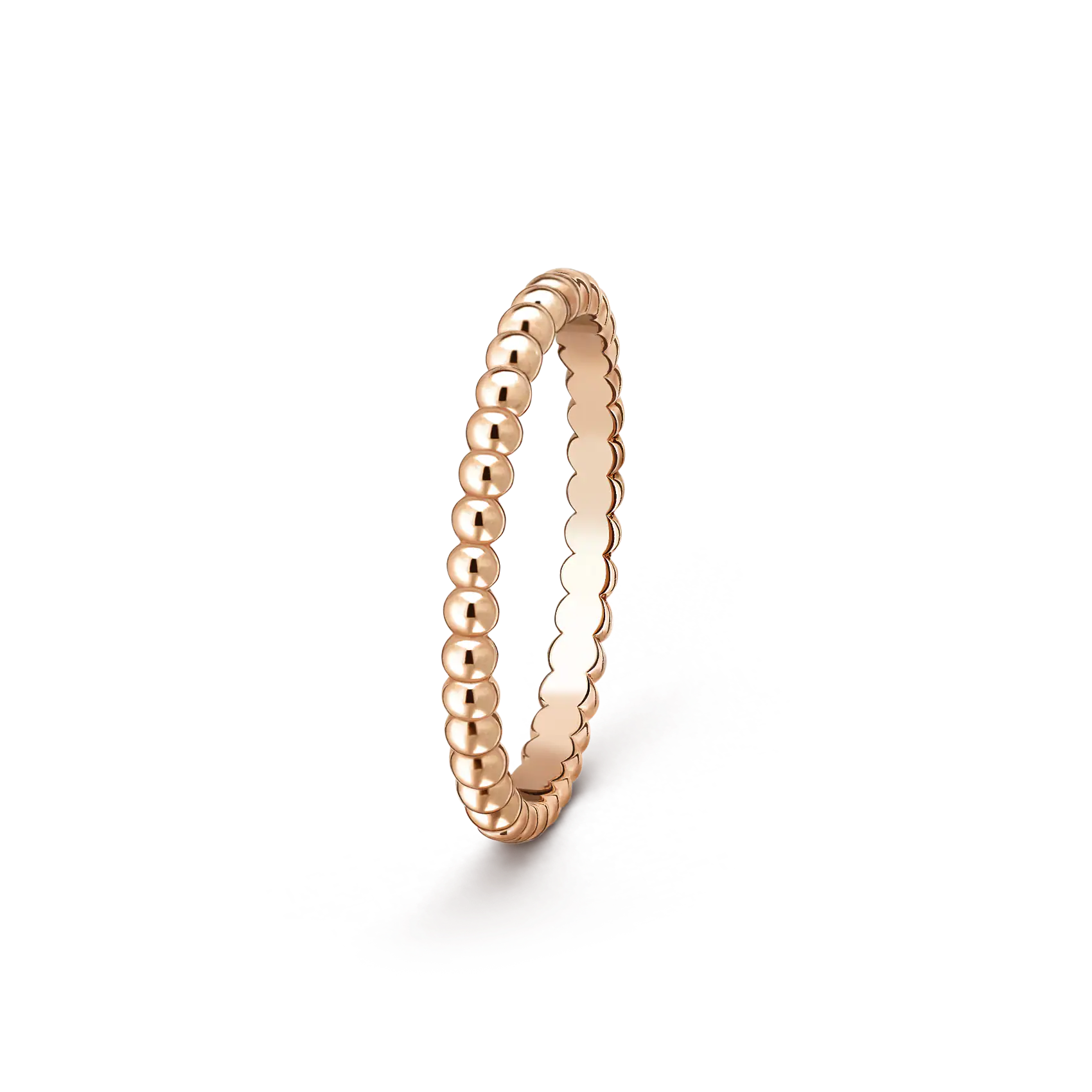 Van Cleef & Arpels rose gold ring Perlee pearls of gold