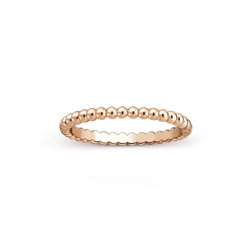 Van Cleef & Arpels rose gold ring Perlee pearls of gold