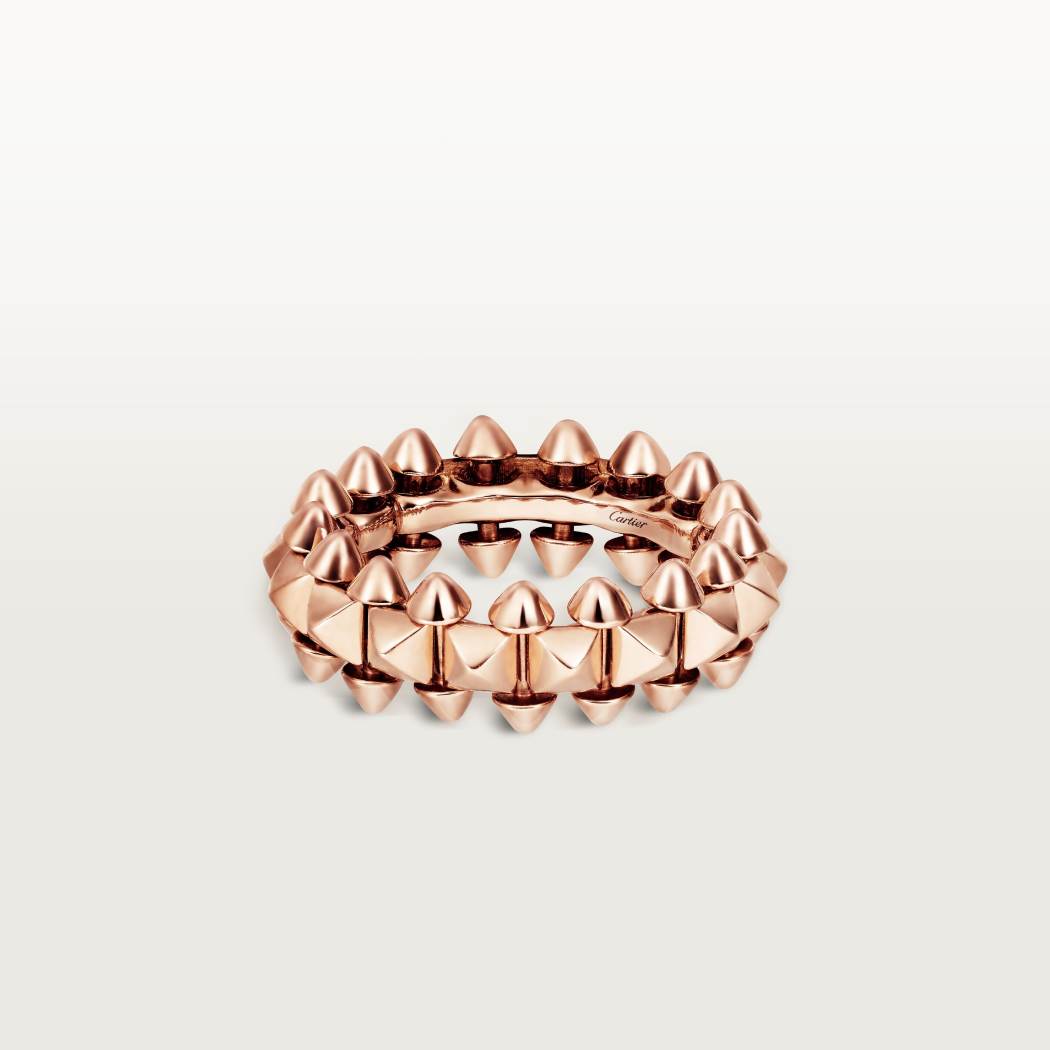 Cartier 18K rose gold 6mm ring CLASH DE CARTIER series