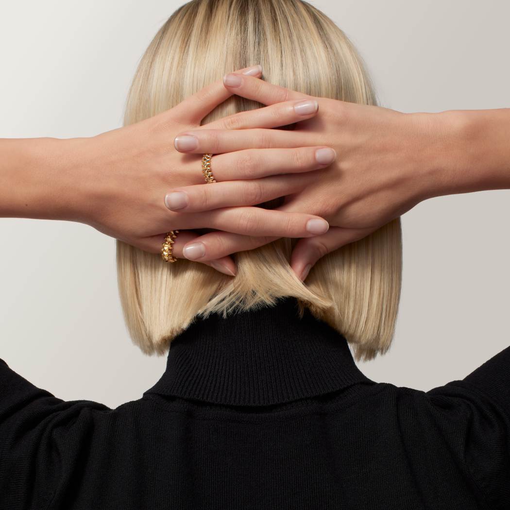 Cartier 18K gold 6mm ring CLASH DE CARTIER series