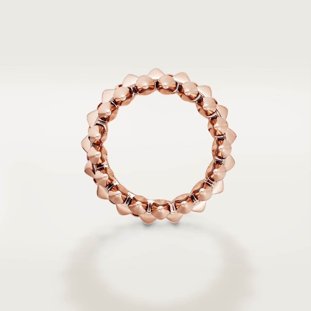 Cartier 18K rose gold 6mm ring CLASH DE CARTIER series