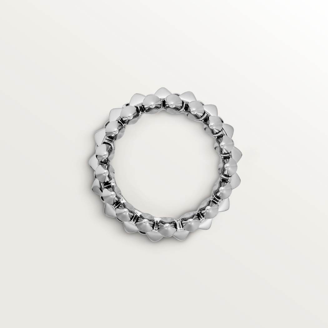Cartier 18K white gold 6mm ring CLASH DE CARTIER series