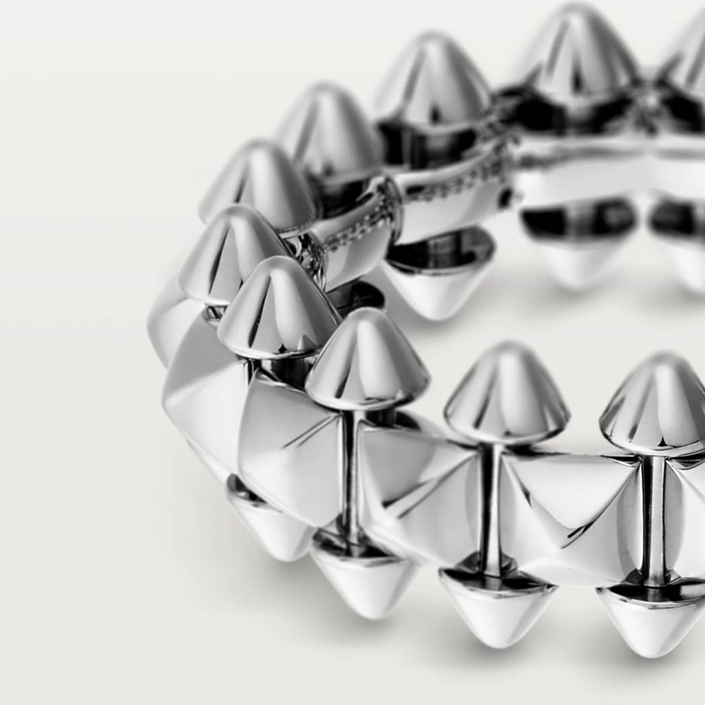 Cartier 18K white gold 6mm ring CLASH DE CARTIER series