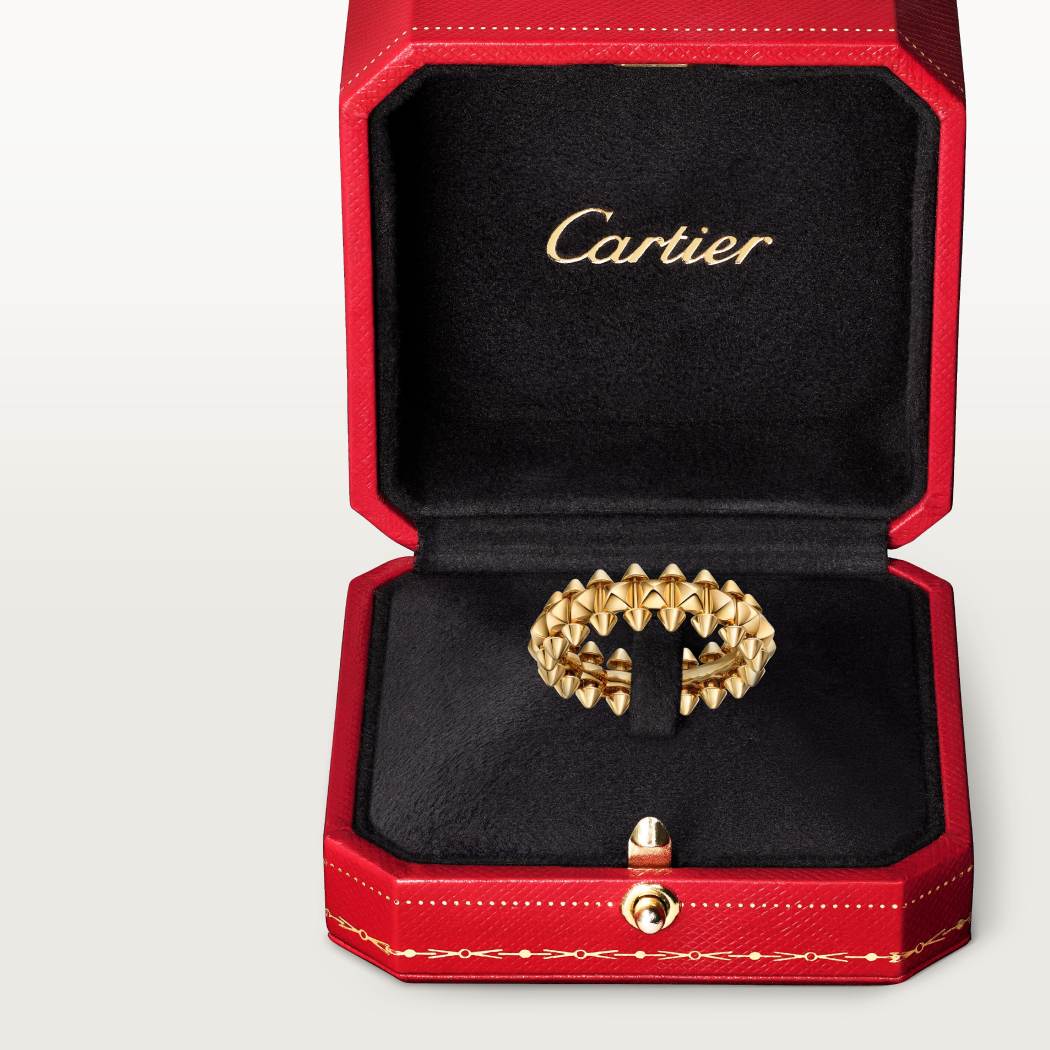 Cartier 18K gold 6mm ring CLASH DE CARTIER series
