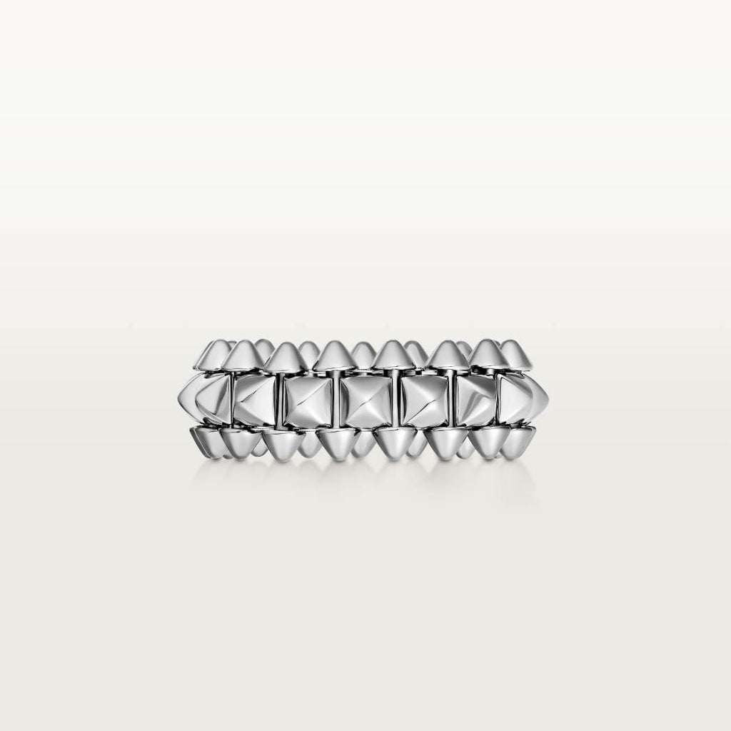 Cartier 18K white gold 6mm ring CLASH DE CARTIER series