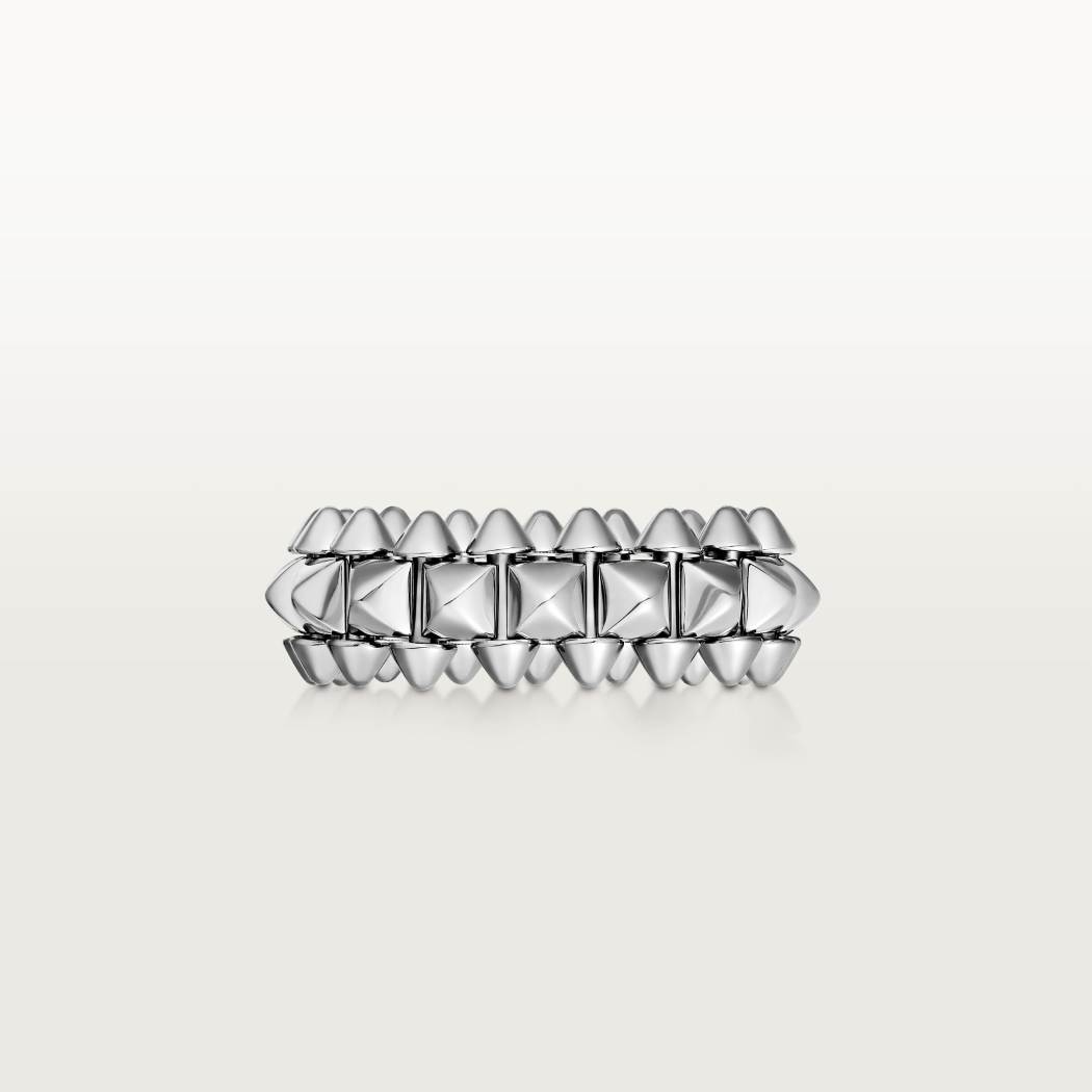 Cartier 18K white gold 6mm ring CLASH DE CARTIER series