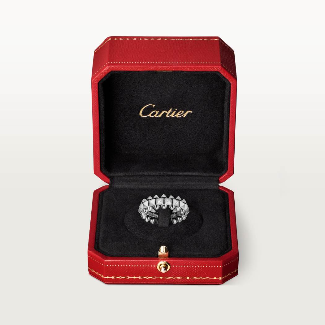 Cartier 18K white gold 6mm ring CLASH DE CARTIER series