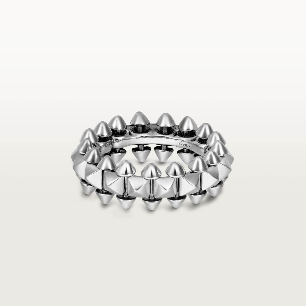 Cartier 18K white gold 6mm ring CLASH DE CARTIER series