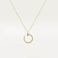 Cartier 18K gold nail pendant paired with full of diamonds necklace JUSTE UN CLOU