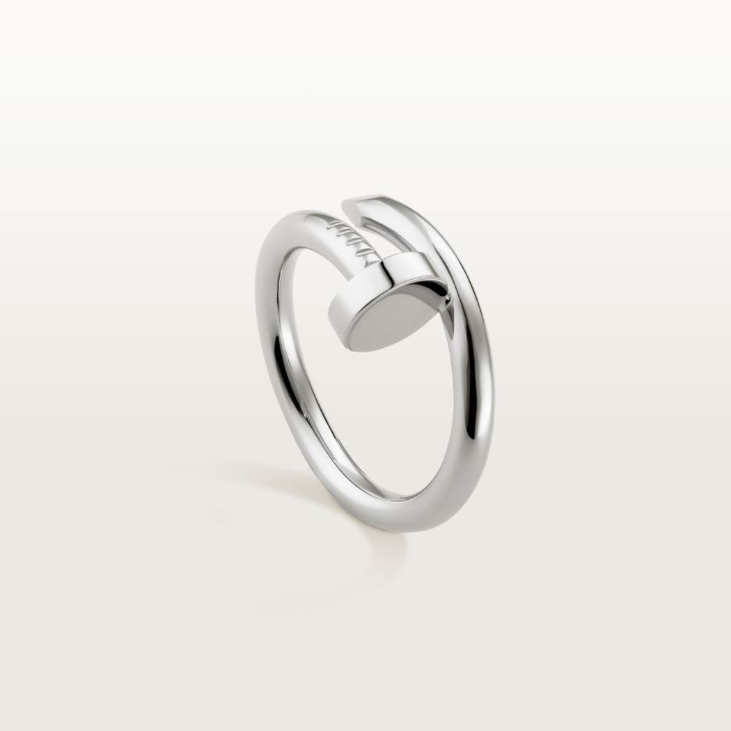 Cartier 18K white gold nail ring all sizes without diamonds