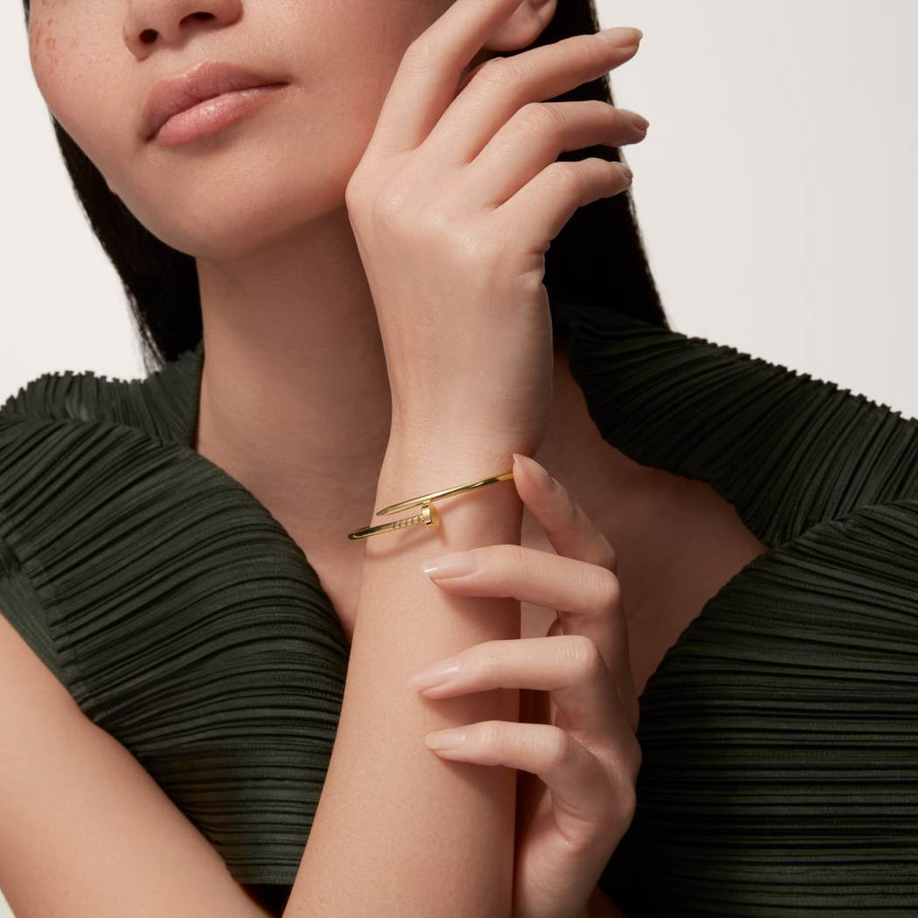 Cartier small 18K gold nail bracelet without diamonds