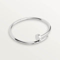 Cartier 18K white gold nail bracelet large without diamonds