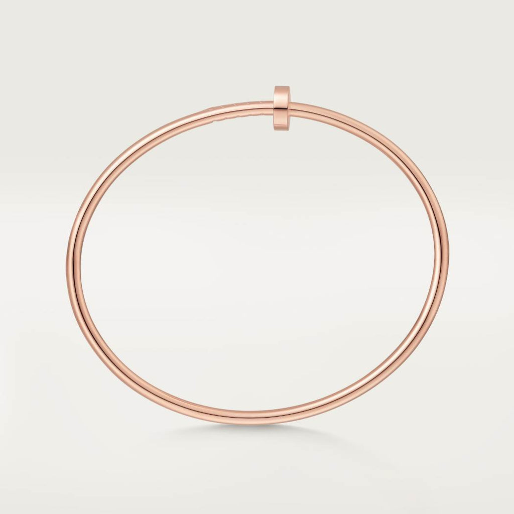 Cartier small 18K rose gold nail bracelet without diamonds