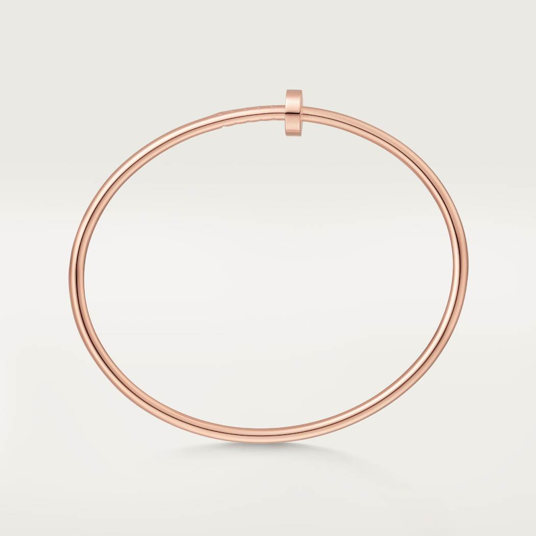 Cartier small 18K rose gold nail bracelet without diamonds