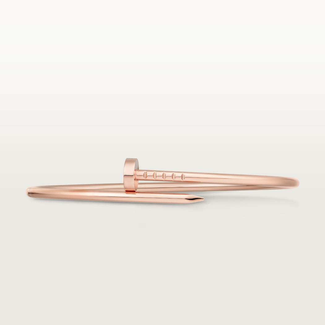 Cartier small 18K rose gold nail bracelet without diamonds