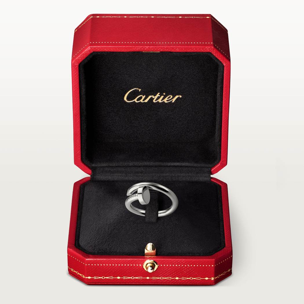 Cartier 18K white gold nail ring all sizes without diamonds