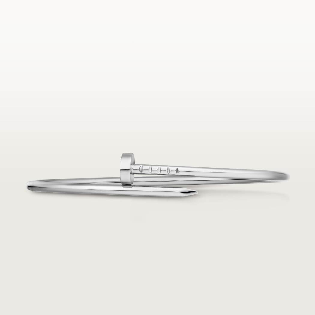 Cartier small 18K white gold nail bracelet without diamonds
