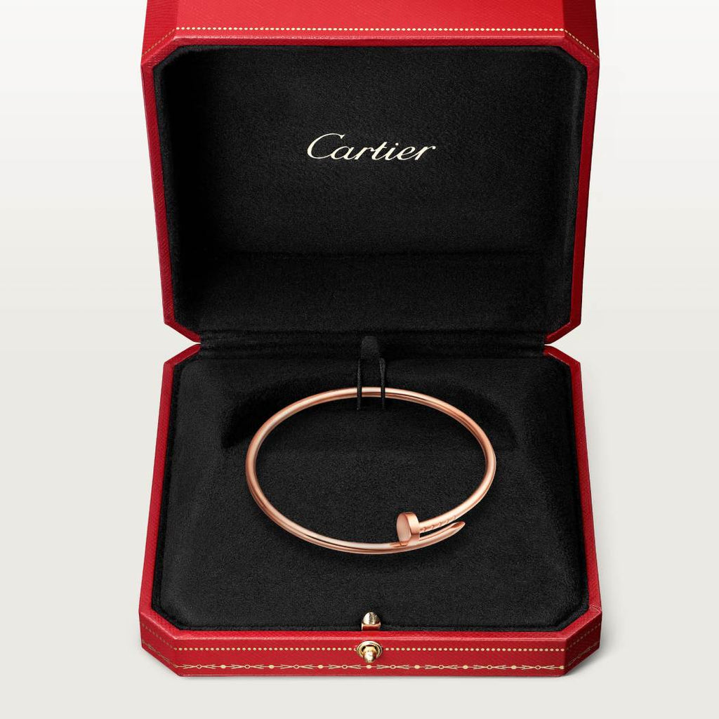 Cartier small 18K rose gold nail bracelet without diamonds