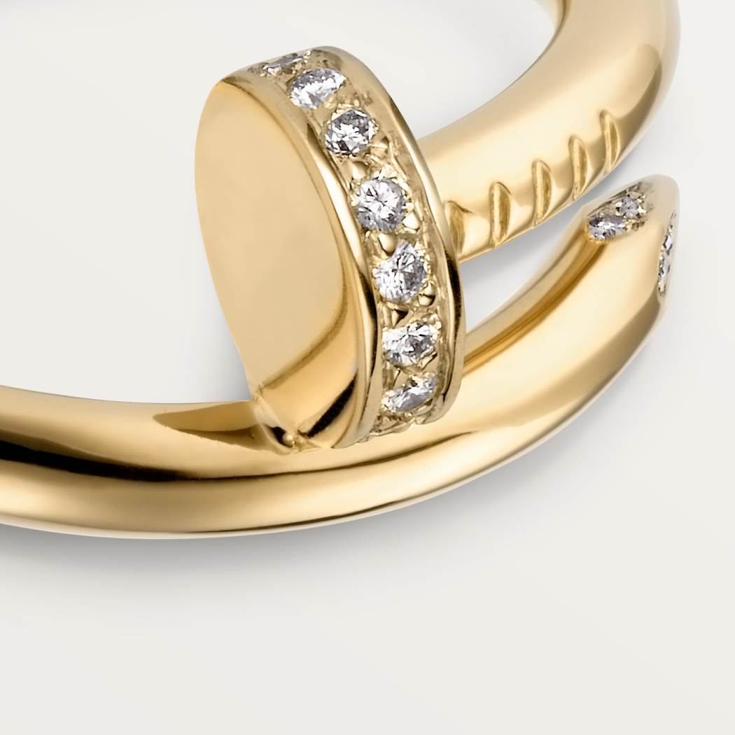 Cartier 18K gold nail ring with diamonds is available all sizes