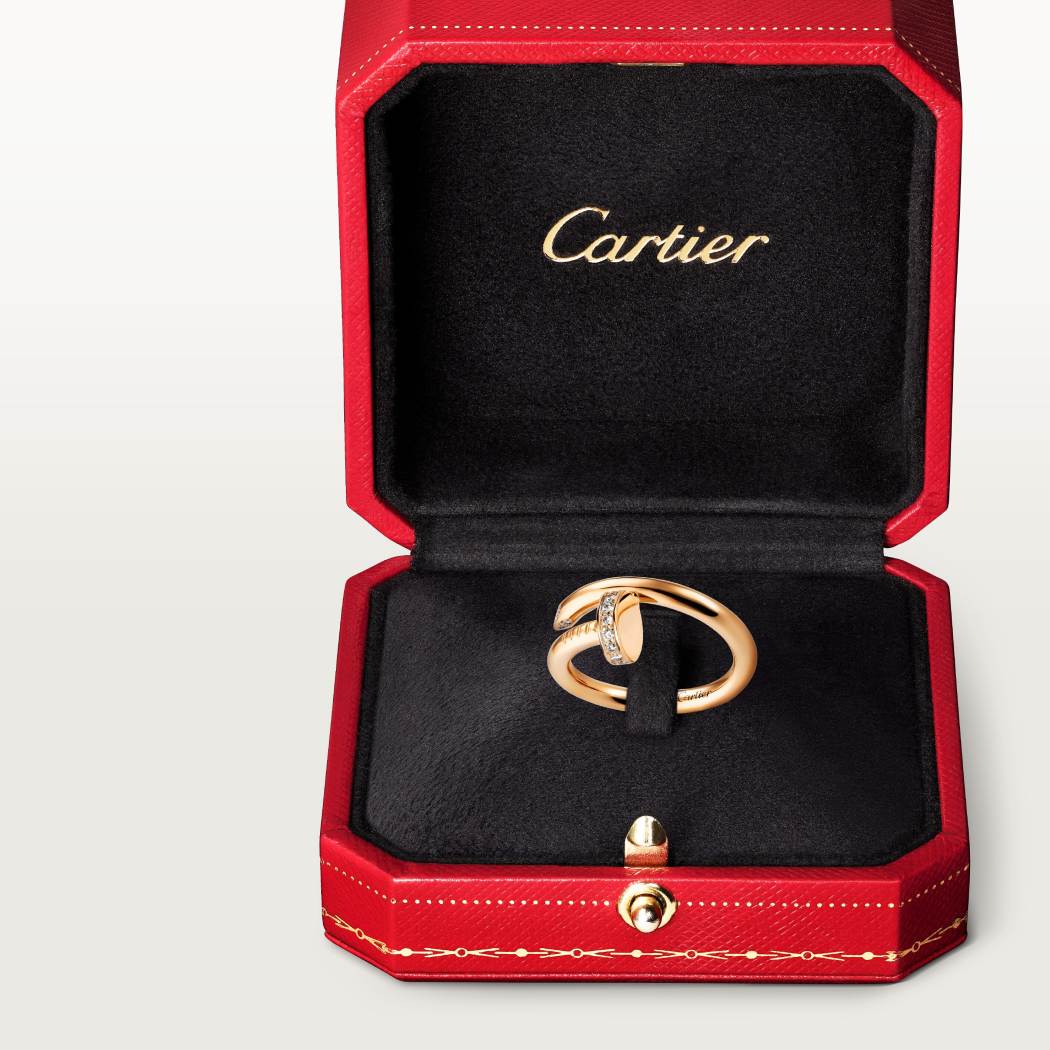 Cartier 18K gold nail ring with diamonds is available all sizes