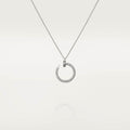 Cartier 18K white gold nail pendant paired with full of diamonds necklace JUSTE UN CLOU