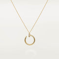 Cartier 18K gold nail pendant paired with a little diamond necklace JUSTE UN CLOU