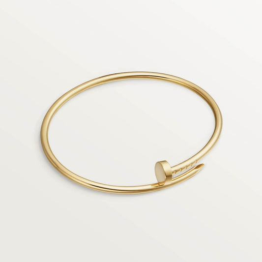 Cartier small 18K gold nail bracelet without diamonds