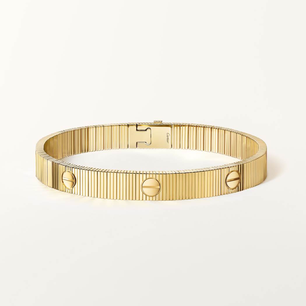 Cartier's new LOVE UNLIMITED gold bracelet stock