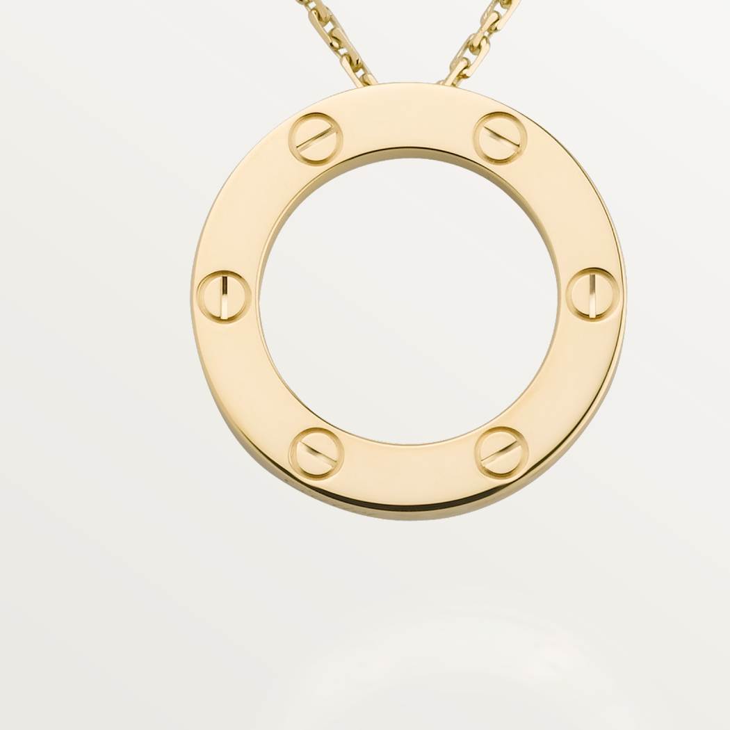 Cartier 18K gold LOVE pendant necklace without diamonds