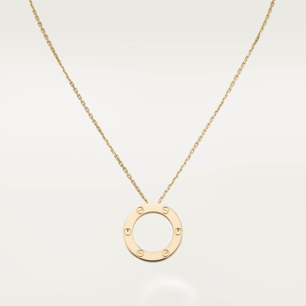 Cartier 18K gold LOVE pendant necklace without diamonds