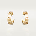 Cartier 18K gold LOVE round earrings without diamonds