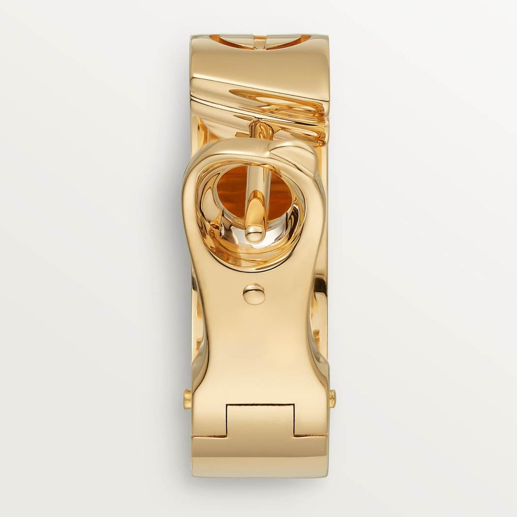 Cartier 18K gold LOVE round 2-diamond earrings