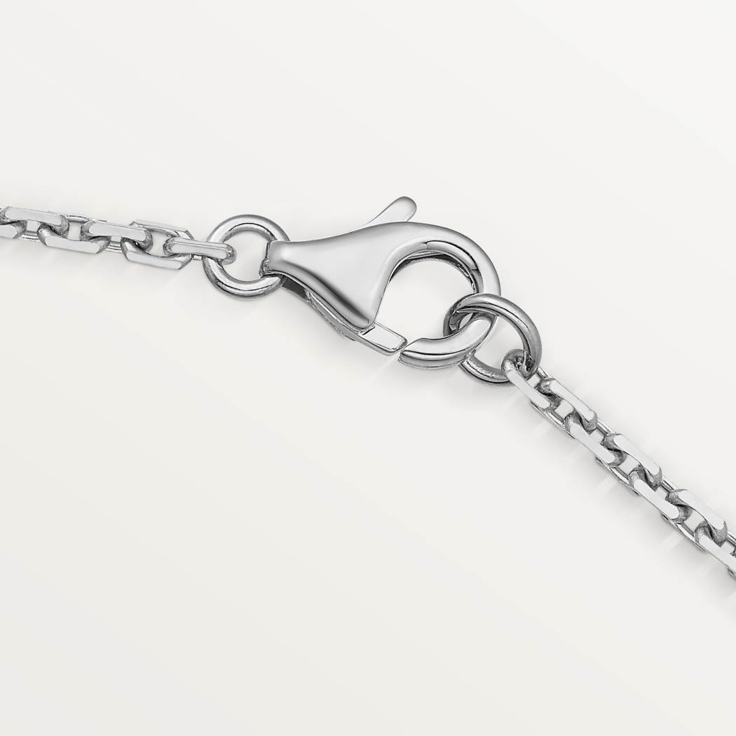 Cartier 18K white gold LOVE 3 diamond Pendant necklace